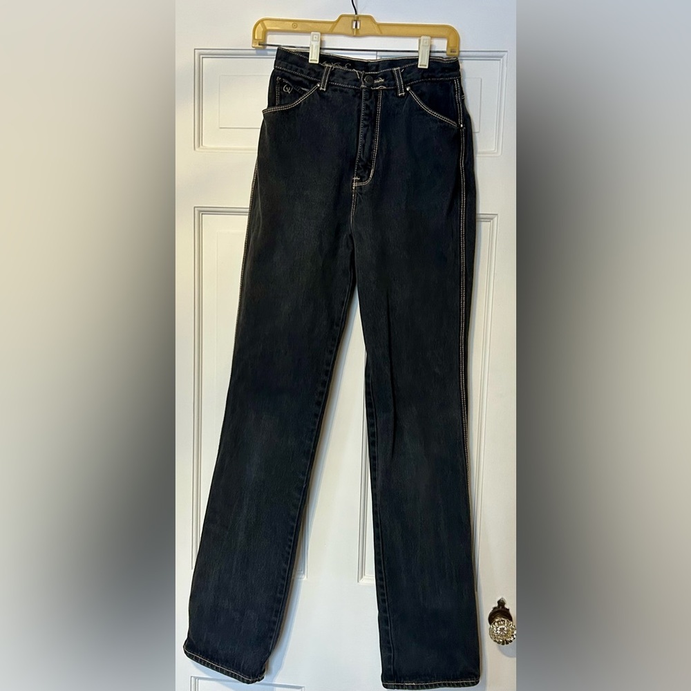 Vtg 1980’s Gloria Vanderbilt Murjani Light Black (almost acid wash) 9 Jeans